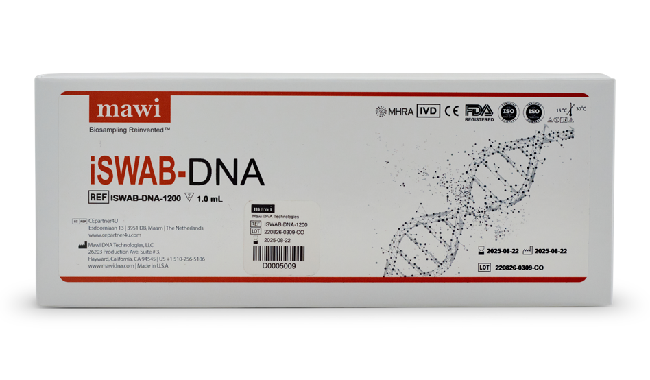 iSWAB™-DNA-1200 Collection Kit: 10-30μg - Mawi DNA - The Future of